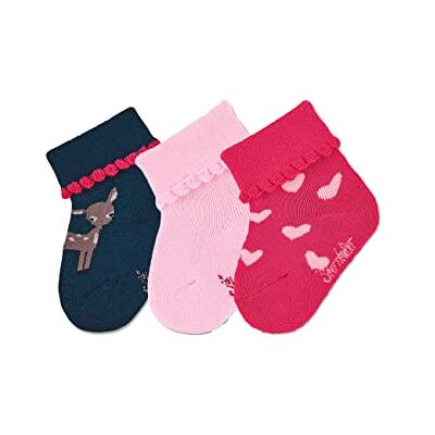 Sterntaler Baby flicka strumpor 3-pack REH-strumpor, marinblå, normal Sterntaler Baby flicka strumpor 3-pack REH-strumpor, marinblå, normal