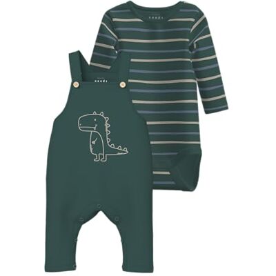 NAME IT Nbmvonne sweat jumpsuit box bru set, Bistrogrön, 56 NAME IT Nbmvonne sweat jumpsuit box bru set, Bistrogrön, 56