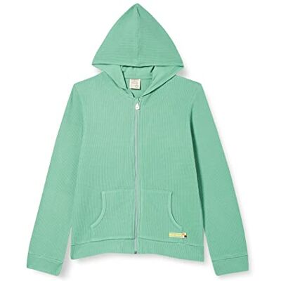 loud + proud Unisex barn huvjacka våffelstruktur, GOTS certifierad sweatjacka, bambu, 158/164 loud + proud Unisex barn huvjacka våffelstruktur, GOTS certifierad sweatjacka, bambu, 158/164