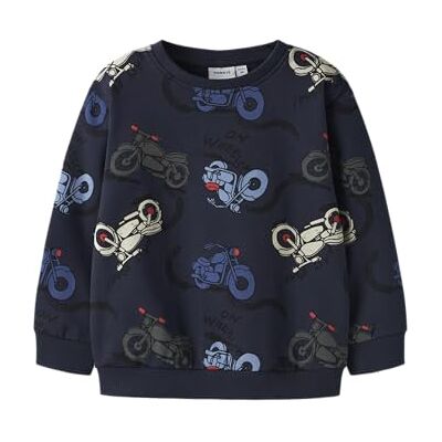 NAME IT Nmmboard Ls Nreg sweat unb box, marinblå blazer, 110 NAME IT Nmmboard Ls Nreg sweat unb box, marinblå blazer, 110