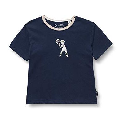 Sanetta Pojkar blå t-shirt, Djupblå, 92 cm Sanetta Pojkar blå t-shirt, Djupblå, 92 cm