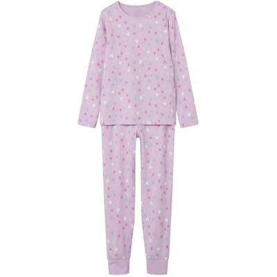 NAME IT Nkfnightset Pink Hearts Noos Fotboll Honor-Kids, Rosa, 7-8 años NAME IT Nkfnightset Pink Hearts Noos Fotboll Honor-Kids, Rosa, 7-8 años