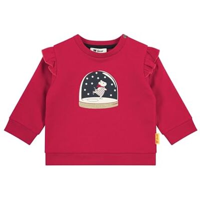 Steiff Sweatshirt EU storlek 74 jester röd, långärmad tröja, långärmad för barn, långärmad tröja, babytopp, perfekt baströja, bekväm och mjuk, tvättbar i maskin, Hovnarrsröd, 74 Steiff Sweatshirt EU storlek 74 jester röd, långärmad tröja, långärmad för barn, långärmad tröja, babytopp, perfekt baströja, bekväm och mjuk, tvättbar i maskin, Hovnarrsröd, 74