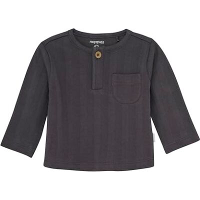 Noppies Baby Boys Tee Saticoy Långärmad, Smidd järn – P633, 80 cm Noppies Baby Boys Tee Saticoy Långärmad, Smidd järn – P633, 80 cm