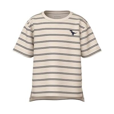 NAME IT Nmmvoby Ss Nreg Top, Whitecap grå, 122-128 NAME IT Nmmvoby Ss Nreg Top, Whitecap grå, 122-128