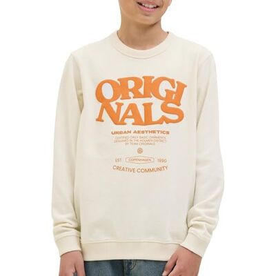 JACK & JONES Jortavira Sweat Crew Neck Oc25 Jnr, ecru, 152 JACK & JONES Jortavira Sweat Crew Neck Oc25 Jnr, ecru, 152