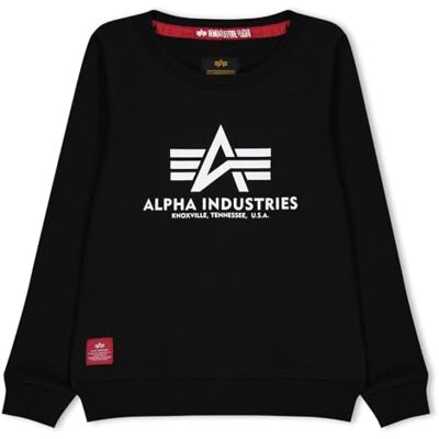 Alpha Industries Basic Sweater-tröja för barn Black Alpha Industries Basic Sweater-tröja för barn Black
