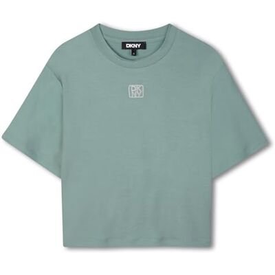 DKNY D62411 t-shirt för flickor, Blå, 8 år DKNY D62411 t-shirt för flickor, Blå, 8 år