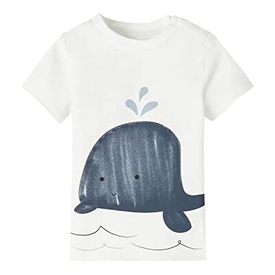 NAME IT NBMHUDE SS T-shirt, Bright White, 56 för spädbarn, Bright White, 56 NAME IT NBMHUDE SS T-shirt, Bright White, 56 för spädbarn, Bright White, 56
