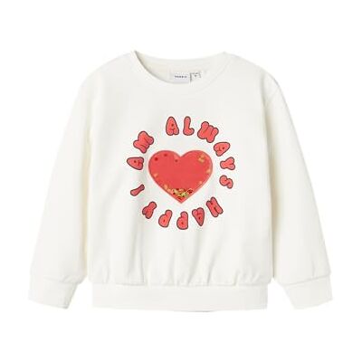 NAME IT flicka Nmfnovisa Nreg sweat box bru sweatshirt, Jet Stream, 104 NAME IT flicka Nmfnovisa Nreg sweat box bru sweatshirt, Jet Stream, 104