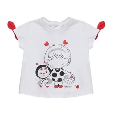 Chicco Kortärmad T-shirt för flickor, 033, 3M Baby, Utgångsspänning: 18 V, 60 Chicco Kortärmad T-shirt för flickor, 033, 3M Baby, Utgångsspänning: 18 V, 60