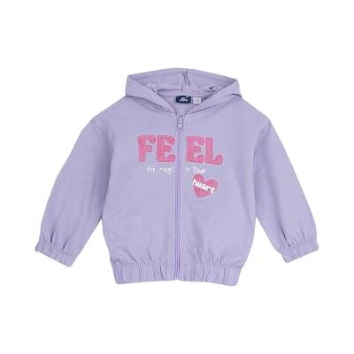 Chicco , Sweatshirt för flickor och barn, med bekväm dragkedja och huva, i mjuk bomull, perfekt för vår och höst, designad i Italien, barn- och flickkläder, Lila, 9 mesi Chicco , Sweatshirt för flickor och barn, med bekväm dragkedja och huva, i mjuk bomull, perfekt för vår och höst, designad i Italien, barn- och flickkläder, Lila, 9 mesi