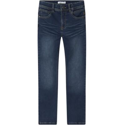 NAME IT Nkmsilas Slim Fleece Jeans 3023-An O, Mörkblå denim, 116 NAME IT Nkmsilas Slim Fleece Jeans 3023-An O, Mörkblå denim, 116
