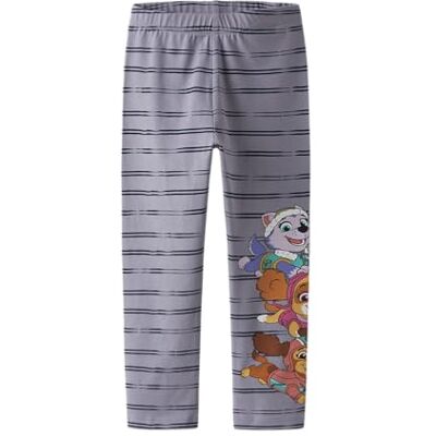 NAME IT Namn IT Nmfjannet Paw Legging Cplg, Lavendelgrå, 104 NAME IT Namn IT Nmfjannet Paw Legging Cplg, Lavendelgrå, 104