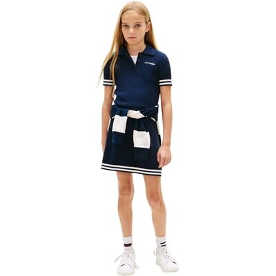 Tommy Hilfiger flicktröja klänning Ss KG0KG09308 klänningar, blå (mörk natt marinblå), 14 år Tommy Hilfiger flicktröja klänning Ss KG0KG09308 klänningar, blå (mörk natt marinblå), 14 år