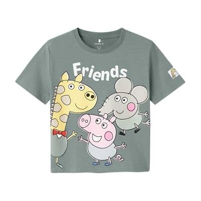 NAME IT Namn IT pojkar Nmmarle Peppa Nreg Ss Top Cplg, Slate grå, 98 NAME IT Namn IT pojkar Nmmarle Peppa Nreg Ss Top Cplg, Slate grå, 98