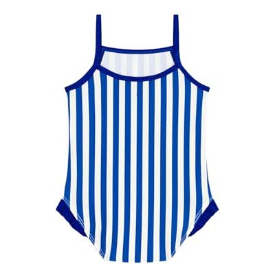 Petit Bateau Baby flicka 1 del baddräkt, Blå/vit, 18 månader Petit Bateau Baby flicka 1 del baddräkt, Blå/vit, 18 månader