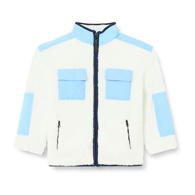 Koton Boys's High Neck långärmad ficka med dragkedja stängning elastiska manschetter sweatshirt, Ecru (010), 7-8 år Koton Boys's High Neck långärmad ficka med dragkedja stängning elastiska manschetter sweatshirt, Ecru (010), 7-8 år