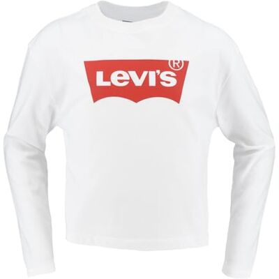 Levi's Flickors Lvg Light Bright Meet & Greet 3eg315 LS TEE, Vitt, 2 år Levi's Flickors Lvg Light Bright Meet & Greet 3eg315 LS TEE, Vitt, 2 år