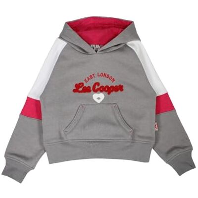 Lee Cooper , Huvtröja för flickor, grå, storlek 10A LC12210 SW S3-10A, Färg: grå, 10 �r Lee Cooper , Huvtröja för flickor, grå, storlek 10A LC12210 SW S3-10A, Färg: grå, 10 �r