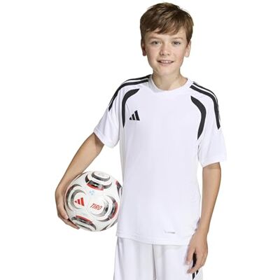 adidas unisex barn Tiro 26 League Kids Shirt, white/black/black, 9-10 Years adidas unisex barn Tiro 26 League Kids Shirt, white/black/black, 9-10 Years