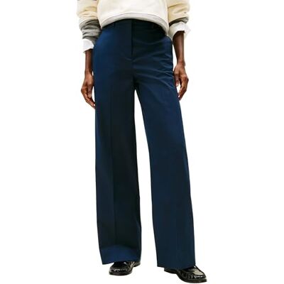 Tommy Hilfiger dam bomull vida ben byxa WW0WW49471 andra byxor, blå (mörk natt marinblå), 36, Blå (mörk natt marinblå), 36W Tommy Hilfiger dam bomull vida ben byxa WW0WW49471 andra byxor, blå (mörk natt marinblå), 36, Blå (mörk natt marinblå), 36W