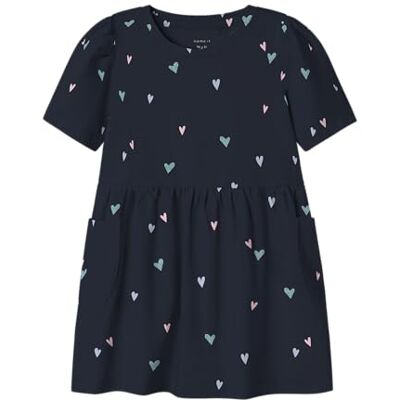 Name it mini flicka Nmffenja Ss Dress Pb, Mörk safir, 92 Name it mini flicka Nmffenja Ss Dress Pb, Mörk safir, 92