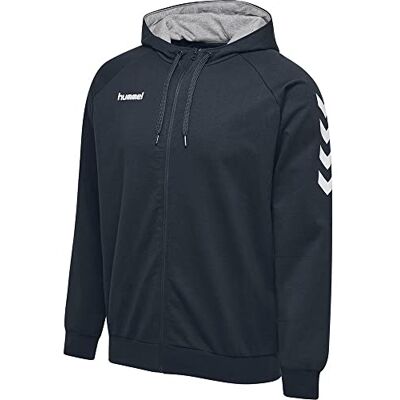 hummel Unisex barn, Hmlgo Kids huvtröja i bomull med dragkedja, huvjacka hummel Unisex barn, Hmlgo Kids huvtröja i bomull med dragkedja, huvjacka