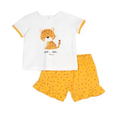 Chicco , Barnkläder, T-shirt och shorts, med håll och söta mönster, designade i Italien, babykläder 0–24 månader, födelsepresentidéer, ockra, 6 mesi Chicco , Barnkläder, T-shirt och shorts, med håll och söta mönster, designade i Italien, babykläder 0–24 månader, födelsepresentidéer, ockra, 6 mesi