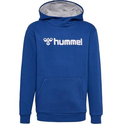 hummel Unisex barn Hmlmover bomull huvtröja barntröja, äkta blå, 128 EU hummel Unisex barn Hmlmover bomull huvtröja barntröja, äkta blå, 128 EU