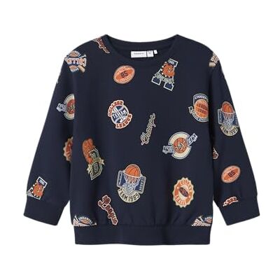 NAME IT Pojkens Nmmleland Ls Nreg Sweat Box Bru, Blazer Marinblå, 92, Blazer marinblå, 92 NAME IT Pojkens Nmmleland Ls Nreg Sweat Box Bru, Blazer Marinblå, 92, Blazer marinblå, 92