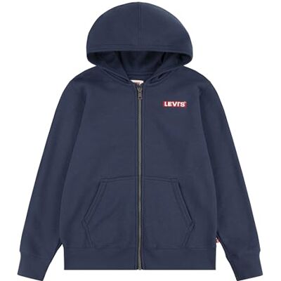 Levi's Pojkar LVN Boxtab huvtröja med full dragkedja, klänning blues, 10 år Levi's Pojkar LVN Boxtab huvtröja med full dragkedja, klänning blues, 10 år