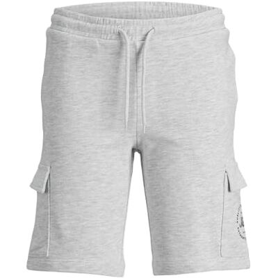 JACK&JONES JUNIOR Jpstswift Cargo AUT Jnr Sweat shorts, Vit melange, 116 JACK&JONES JUNIOR Jpstswift Cargo AUT Jnr Sweat shorts, Vit melange, 116