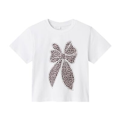 NAME IT Namn IT flicka Nmfleoanja Ss Nreg Top, Ljus vit, 98 NAME IT Namn IT flicka Nmfleoanja Ss Nreg Top, Ljus vit, 98