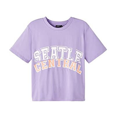 NAME IT Girl's NLFFENTRAL SS Short L topp, Sand Verbena, 134/140, sand verbena, 134/140 cm NAME IT Girl's NLFFENTRAL SS Short L topp, Sand Verbena, 134/140, sand verbena, 134/140 cm