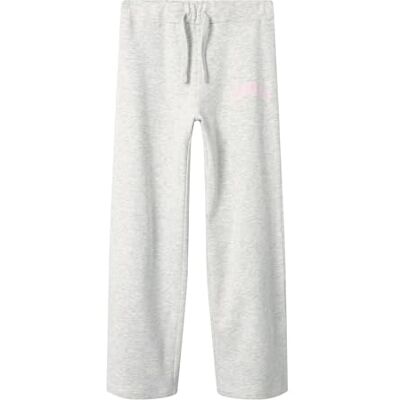 NAME IT Namn IT Nkfliona sweat Wide byxa Bru, Ljusgrå melange, 134 NAME IT Namn IT Nkfliona sweat Wide byxa Bru, Ljusgrå melange, 134