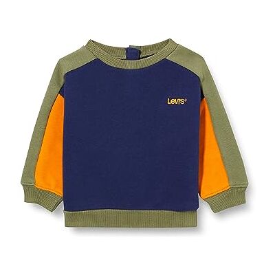 Levi's Baby pojkar Lvb logo färgblock crew 6ej199 sweatshirts, Ocean Cavern, 3 månader Levi's Baby pojkar Lvb logo färgblock crew 6ej199 sweatshirts, Ocean Cavern, 3 månader