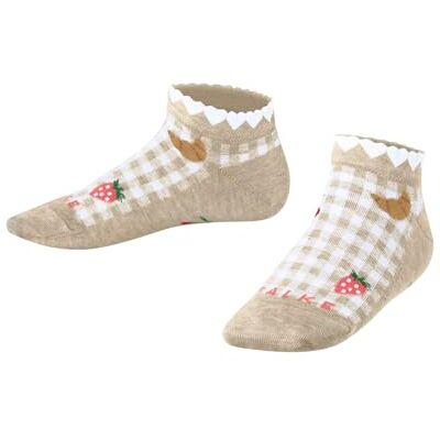 FALKE Unisex barn sneakerstrumpor, Beige (Ssandmelange 4650), 27-30 FALKE Unisex barn sneakerstrumpor, Beige (Ssandmelange 4650), 27-30