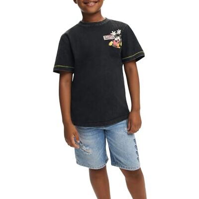 Desigual TS_Mood_Musse T-shirt för pojkar, svart, 8 år Desigual TS_Mood_Musse T-shirt för pojkar, svart, 8 år