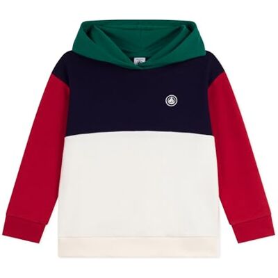 Petit Bateau Colorblock bomull barn huvtröja Petit Bateau Colorblock bomull barn huvtröja