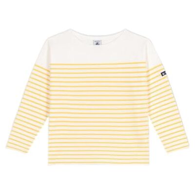 Petit Bateau Sjöman Barn och ungdomar, Vit/gul, 6 år Petit Bateau Sjöman Barn och ungdomar, Vit/gul, 6 år