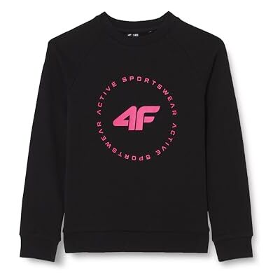 4F F637 Djup svart flicka 128 tröja, Djup svart, 8 år 4F F637 Djup svart flicka 128 tröja, Djup svart, 8 år
