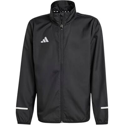 adidas unisex barn Team Wind.Rdy Coat, Black/Reflective Silver, 5-6 Years adidas unisex barn Team Wind.Rdy Coat, Black/Reflective Silver, 5-6 Years