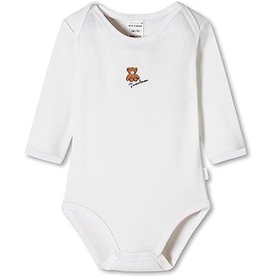 Schiesser Unisex Baby Bodies långärmad modal/bomullsblandning småbarn underkläder sats, vit, 98, Vit, 98 cm Schiesser Unisex Baby Bodies långärmad modal/bomullsblandning småbarn underkläder sats, vit, 98, Vit, 98 cm