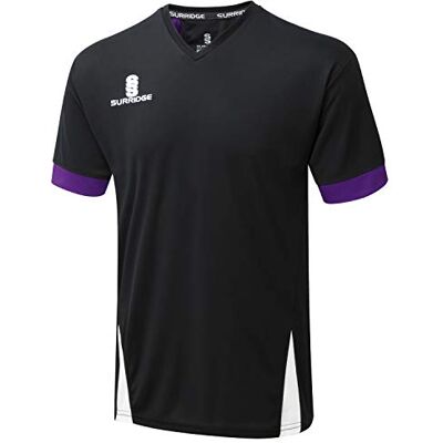 Surridge Sports unisex barn blad träning tröja Black/Purple/White L Surridge Sports unisex barn blad träning tröja Black/Purple/White L