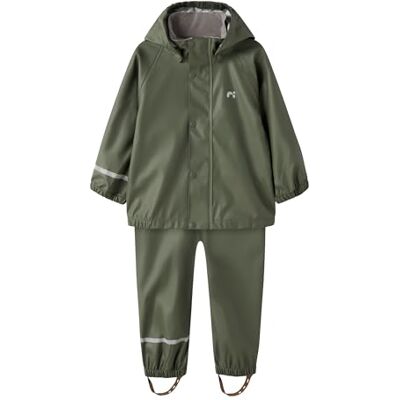 NAME IT Unisex barn Nkndry10 Rain Set Fo Noos, timjan, 116 NAME IT Unisex barn Nkndry10 Rain Set Fo Noos, timjan, 116