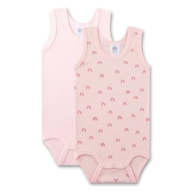 Sanetta babybody ärmlös (dubbelpack) beige högkvalitativ och hållbar unisexbody av ekologisk bomull. Innehåll: Uppsättning av 2 babybody, ROSA, 68 Sanetta babybody ärmlös (dubbelpack) beige högkvalitativ och hållbar unisexbody av ekologisk bomull. Innehåll: Uppsättning av 2 babybody, ROSA, 68