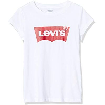 Levi's Lvg S/S Batwing T-shirt T-shirt för flickor, Röd/vit, 6 år Levi's Lvg S/S Batwing T-shirt T-shirt för flickor, Röd/vit, 6 år