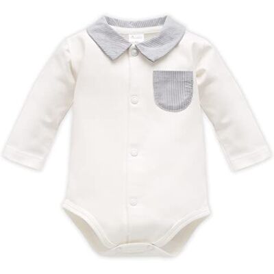 Pinokio Bodysuit Buttoned Långärmad Charlie, 95% bomull, 5% elastan, unisex 50–68 (62), ecru charlie, 62 cm Pinokio Bodysuit Buttoned Långärmad Charlie, 95% bomull, 5% elastan, unisex 50–68 (62), ecru charlie, 62 cm