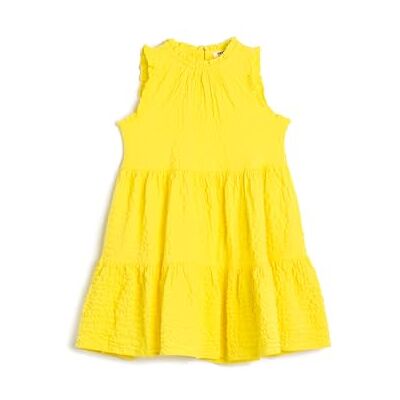 Koton Girls's Ruffle Detail, ärmlös rund hals, djurklänning, Gul (152), 6-7 Jahre Koton Girls's Ruffle Detail, ärmlös rund hals, djurklänning, Gul (152), 6-7 Jahre